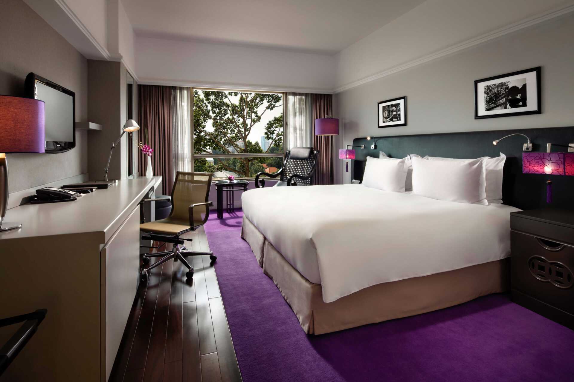 Dobbeltværelse på Hotel Sofitel Plaza Saigon i Vietnam.