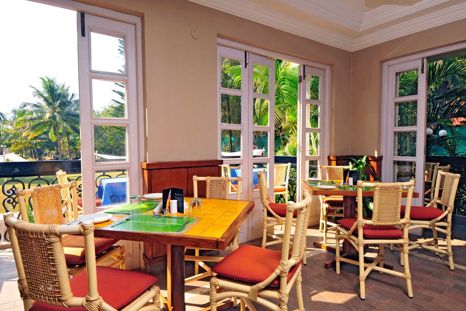 Coffee shop på Sonesta Inns i Goa i Indien.