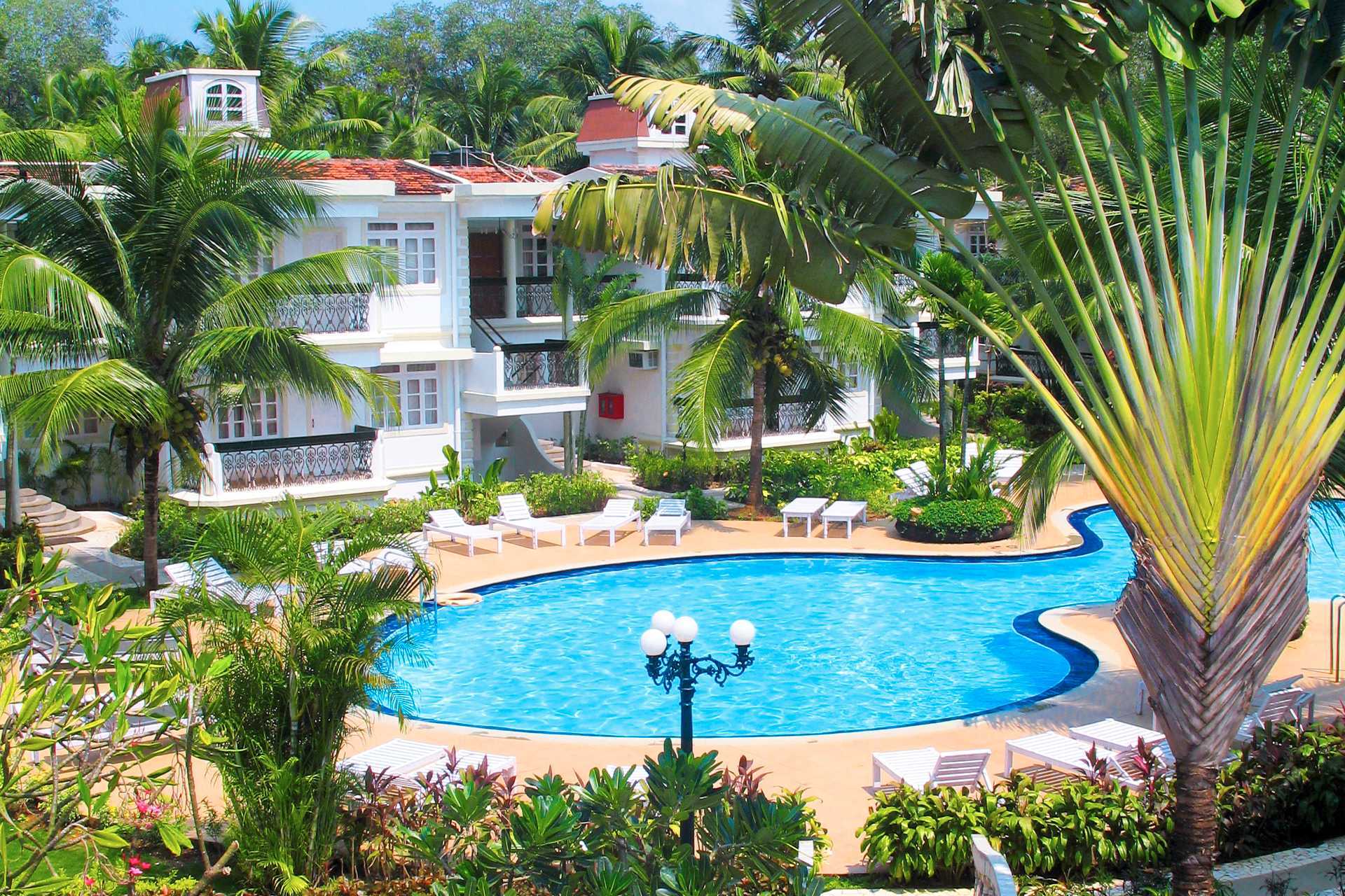Poolen på Sonesta Inns i Goa i Indien.