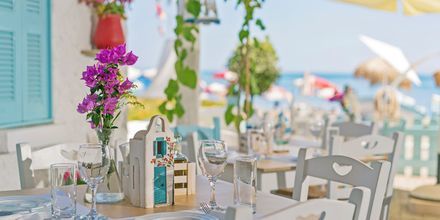 Restaurant på Hotel Sonio Beach i Platanias på Kreta, Grækenland.