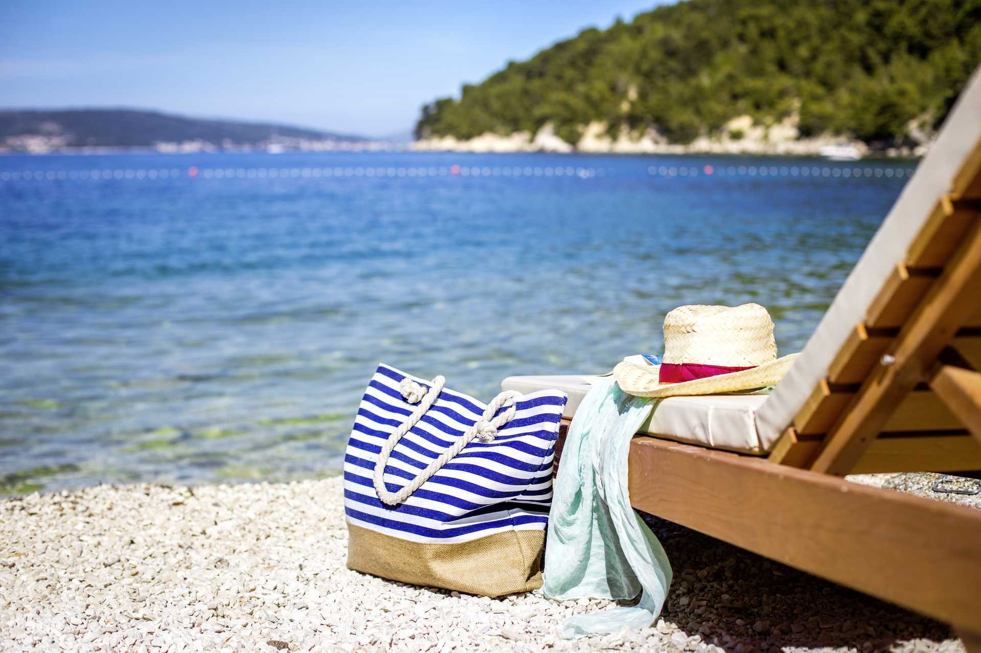 Kasjuni Beach, Split i Kroatien.