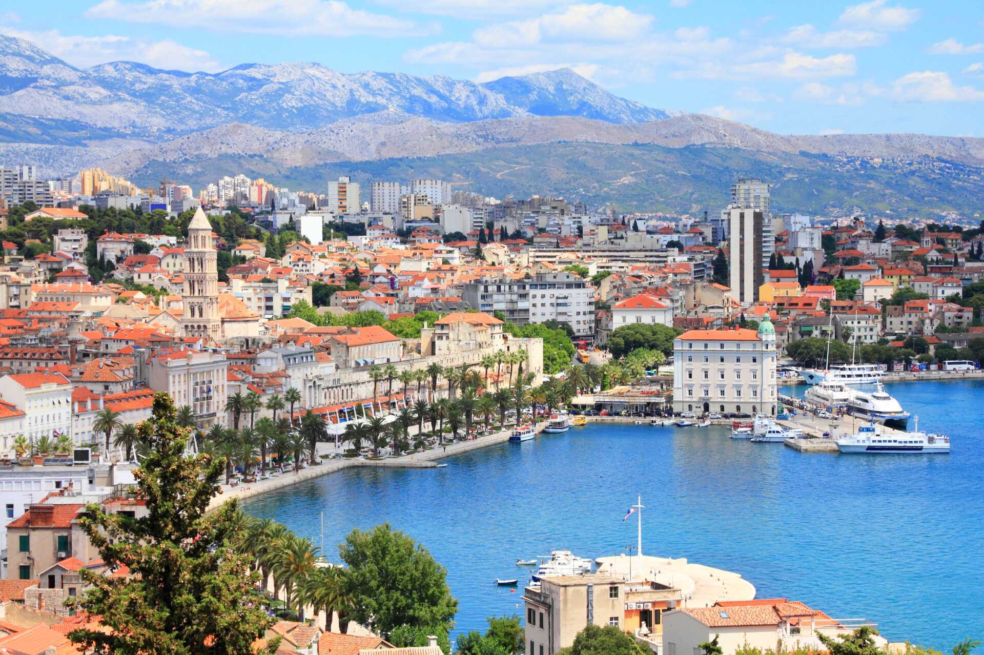 Split på Kroatiens fastland.