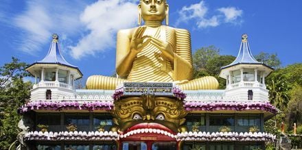 Det gyldne tempel i Dambulla, Sri Lanka.