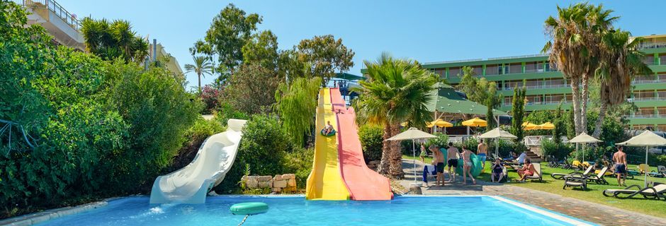 Vandpark på Hotel Star Beach Village & Waterpark i Hersonissos på Kreta.
