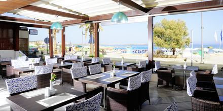 Restaurant på Hotel Steris i Rethymnon by på Kreta, Grækenland.