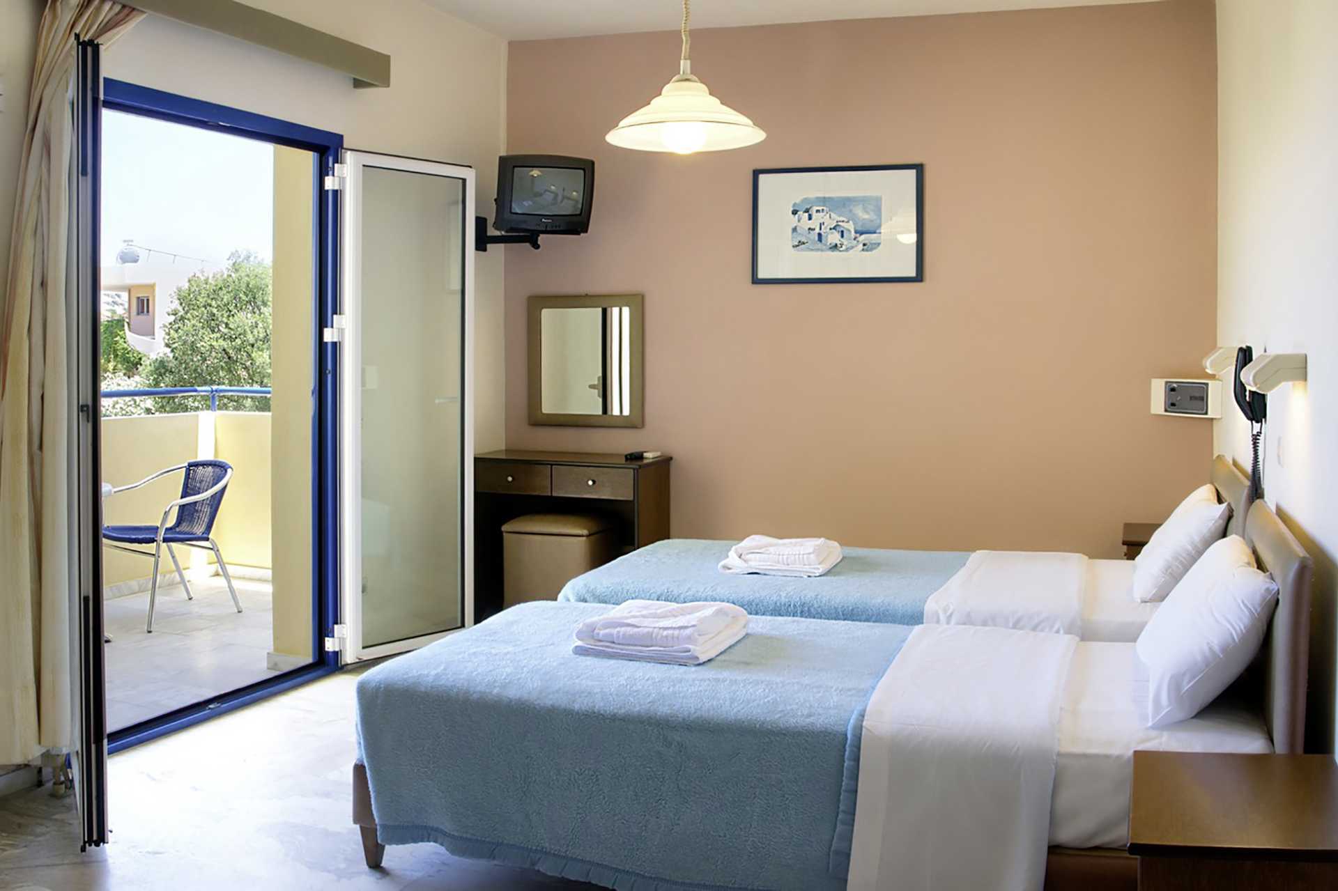 Studiolejlighed på hotel Nostalgie i Georgiopolis, Kreta.