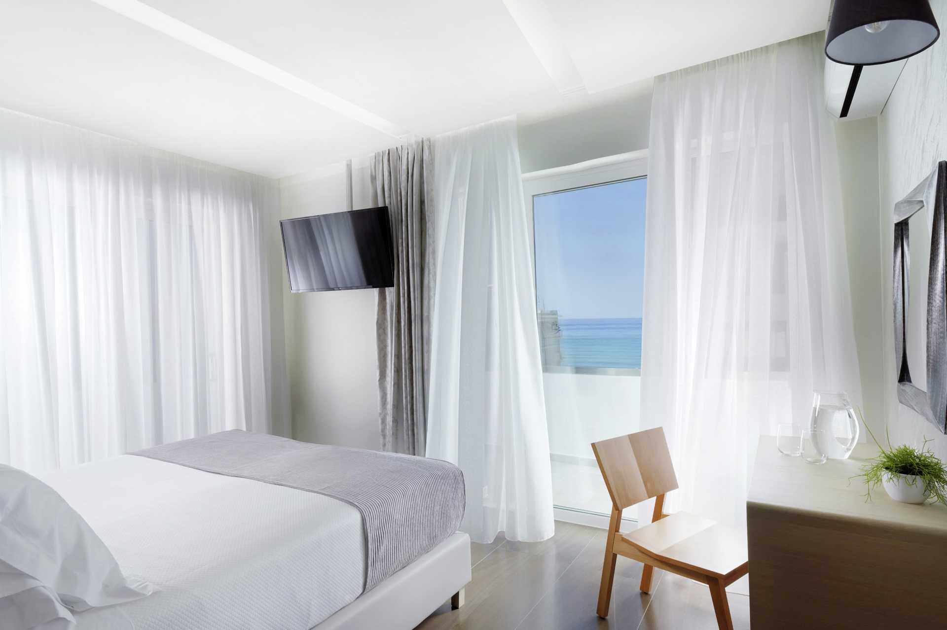 Suite på hotel Melrose i Rethymnon by på Kreta, Grækenland.