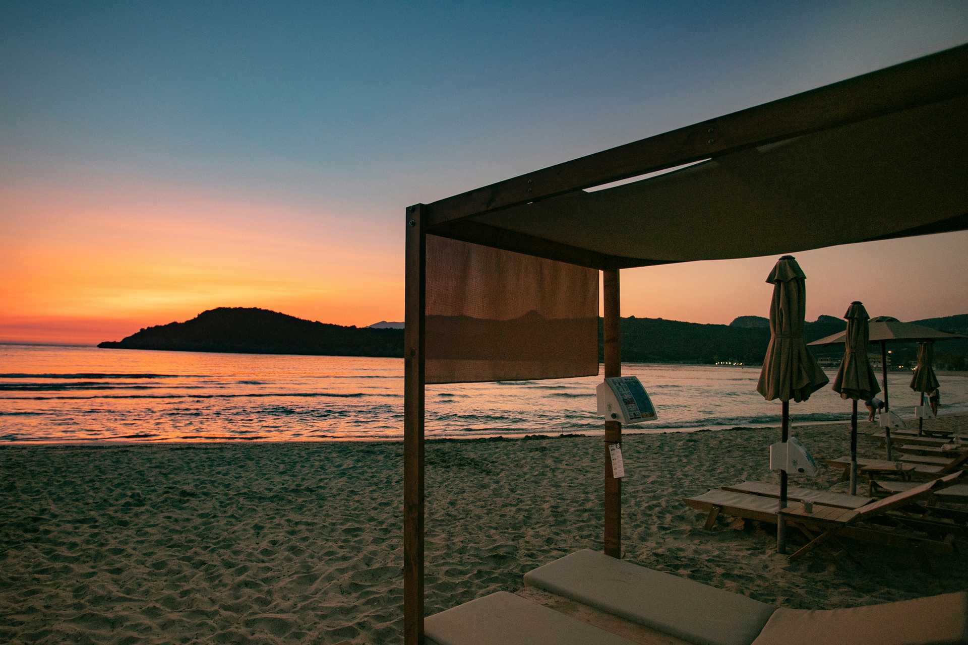 Stranden ved Hotel Paradise Ammoudia i Grækenland.