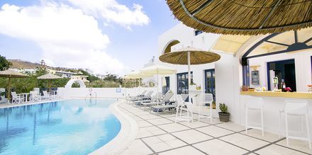 Hotel Sunshine i Kamari på Santorini