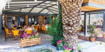 Restaurant på Hotel Sunwaves i Vassiliki på Lefkas.