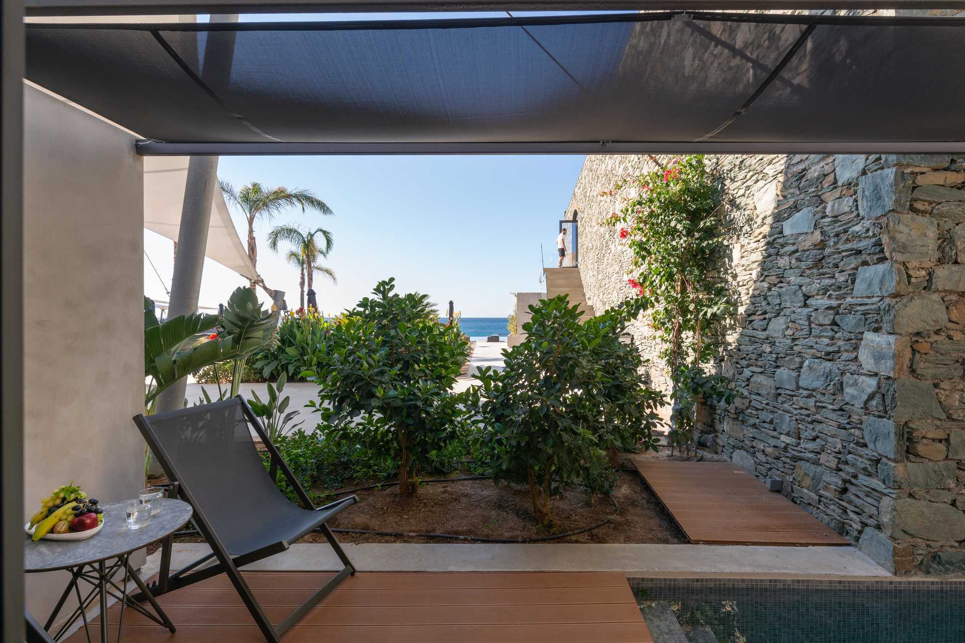 Superior-værelse med privat jacuzzi, terrasse.