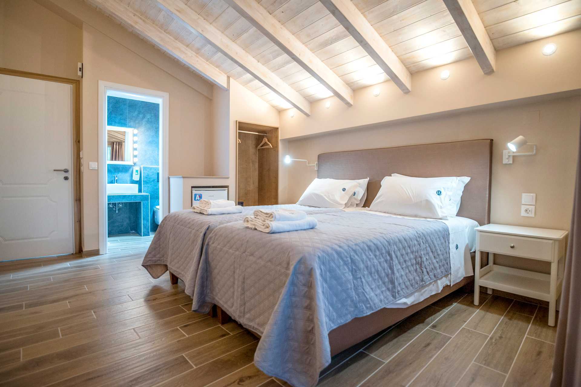 Superior-værelser på Hotel Seaview på Lefkas, Grækenland.
