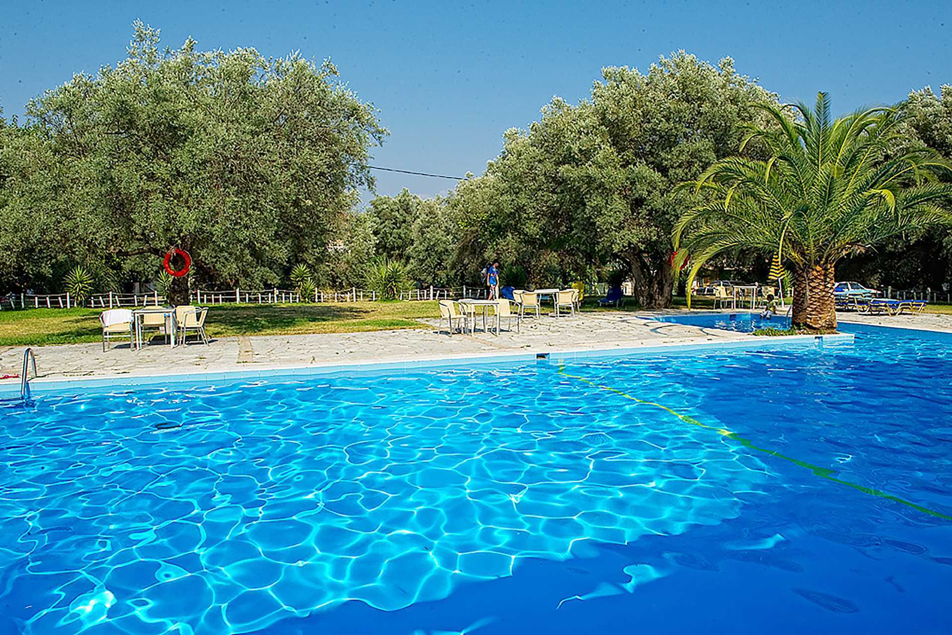 Poolområde på Hotel Thalero, Lefkas.