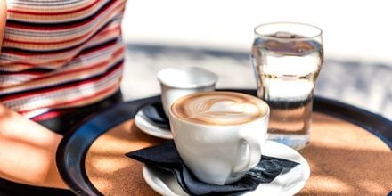 Nyd en dejlig kaffe på din ferie på Zakynthos.