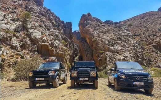 Tur med Land Rover til »hippiebyen« Matala og Agiofárango-kløften
