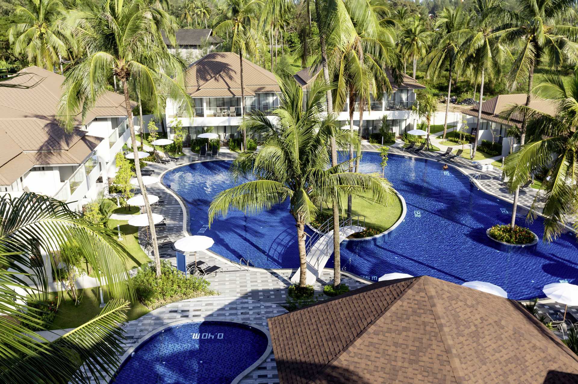 Poolområdet på hotel X10 Khao Lak, Thailand.