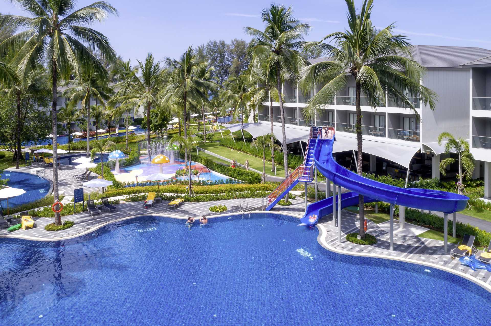 Poolområdet på hotel X10 Khao Lak, Thailand.