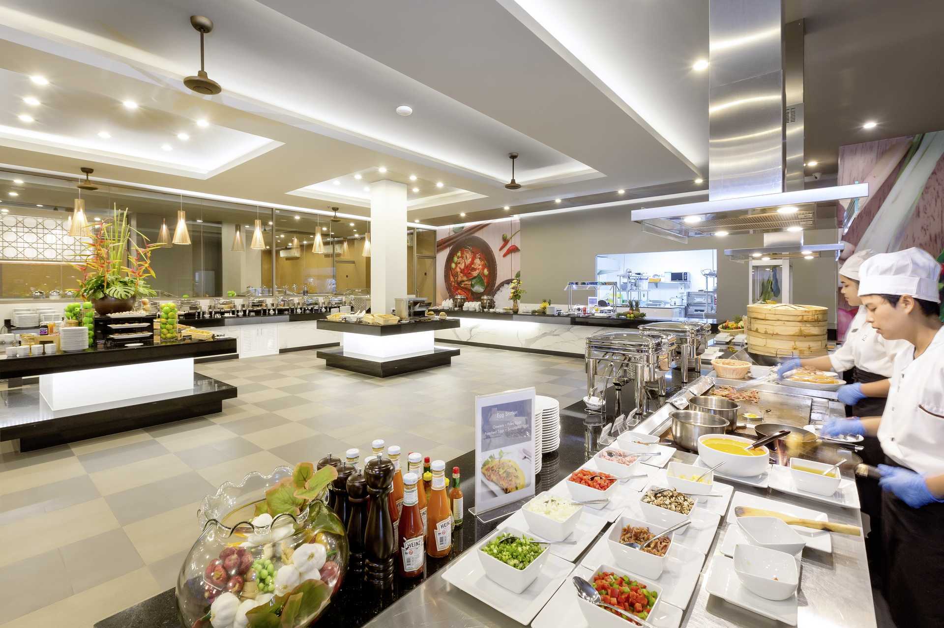 Buffetrestauranten på hotel X10 Khao Lak, Thailand.