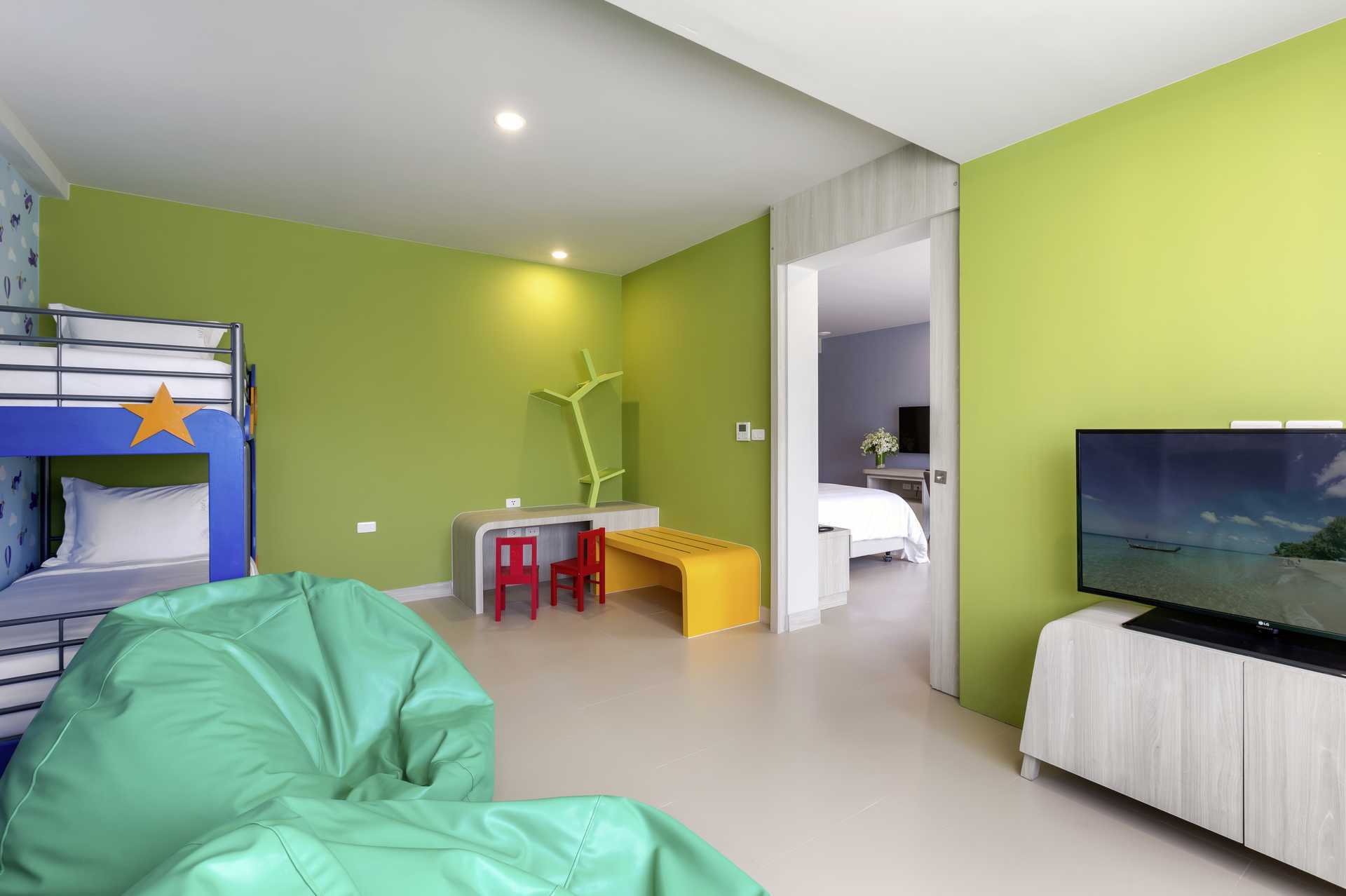 Familieværelser på hotel X10 Khao Lak.